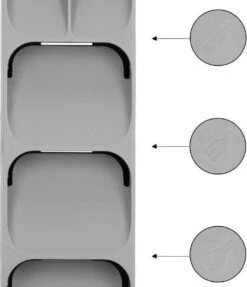 Springos Multifunctionele Bestekbak | Besteklade | Bestek Organizer | Kunststof | 39 X 11 X 5.5 CM -Huishoudelijk Serviesgoed 1032x1200 1