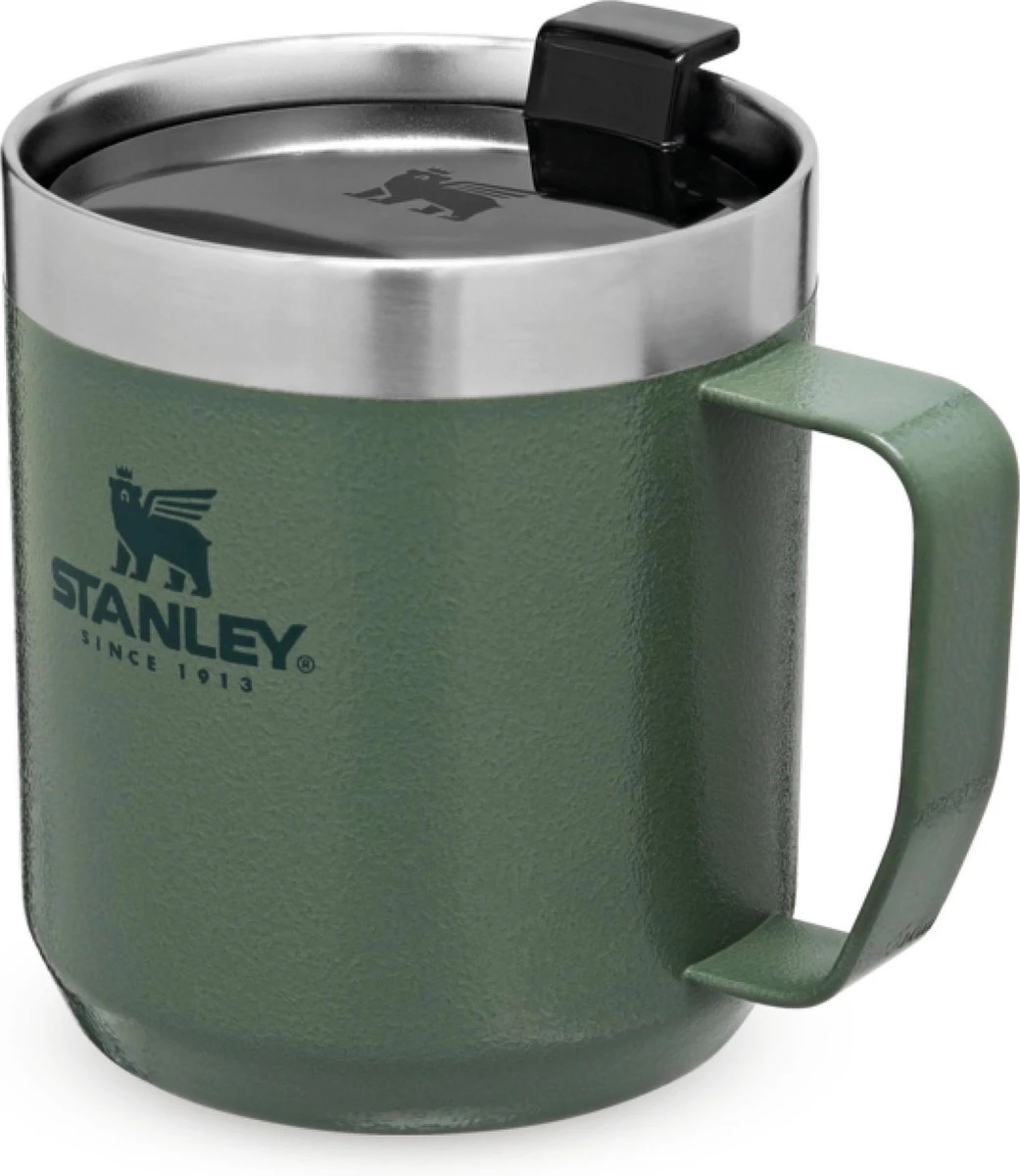 Stanley The Legendary Camp Mug 0,35L - Beker - Hammertone Green 1 Stanley The Legendary Camp Mug 0,35L - Beker - Hammertone Green