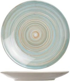 Cosy & Trendy Turbolino Plat Bord - Ø 27 Cm - Blauw - Set-6 -Huishoudelijk Serviesgoed 1041x1200 2