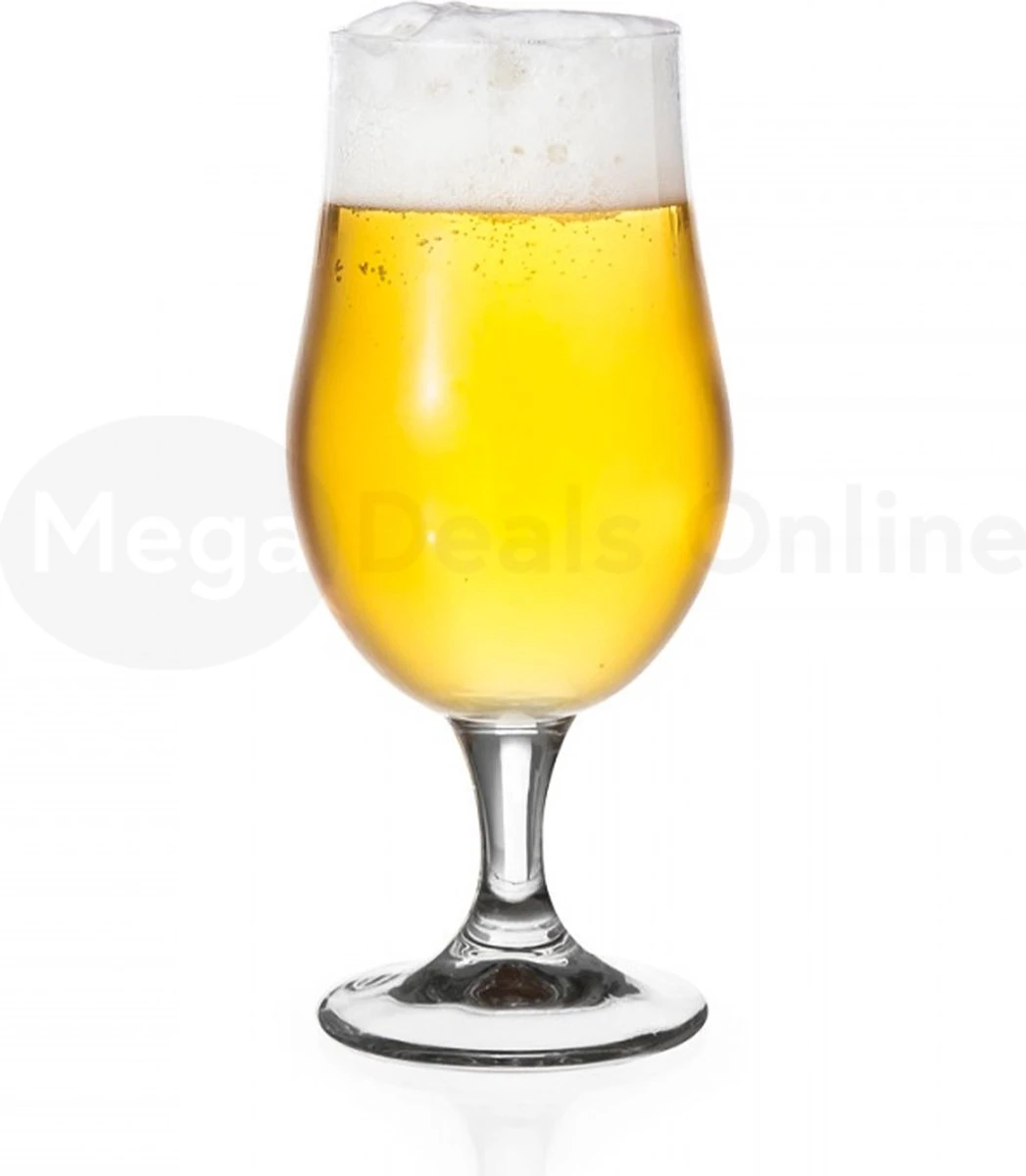 Merkloos Bierglas - 37cl - Set 4 Stuks 2 Merkloos Bierglas - 37cl - Set 4 Stuks - Afbeelding 2