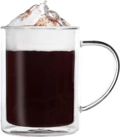 Feelino 600 Ml Dubbelwandige Bierpu, Bierglas, Dubbelwandig Glas, Theekop, Koffiekop, Thermoglas, Houdt Koud Langer Koud, Tarwemaxx -Huishoudelijk Serviesgoed 1049x1200 1