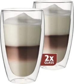 Maxxo Latteglazen - Dubbelwandig - 380ml - 2 Stuks
