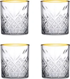 Pasabahce Tumbler Met Gouden Rand Timeless 35.5 Cl - Transparant Goud 4 Stuk(s) -Huishoudelijk Serviesgoed 1075x1200 7