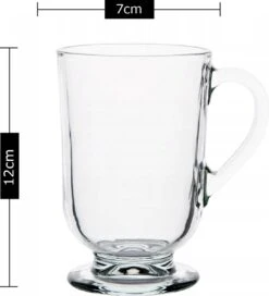 Latte Macchiato Glazen - Koffieglazen - Cappuccino Kop -310ML - + Gratis Lepels - 4x -Huishoudelijk Serviesgoed 1091x1200 2