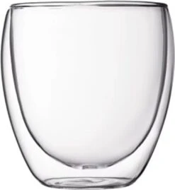 Merkloos SV. Productie & Lifestyle - Set Van 2 - Dubbelwandige Thee Glazen - Dubbelwandige Koffie Glazen - Dubbelwandig - Glazen - Thermo Koffie Glazen - Thermo Thee Glazen - 200ml