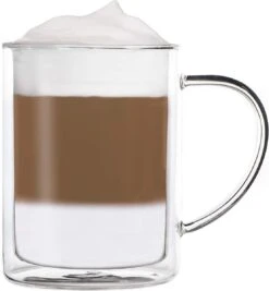 Feelino 600 Ml Dubbelwandige Bierpu, Bierglas, Dubbelwandig Glas, Theekop, Koffiekop, Thermoglas, Houdt Koud Langer Koud, Tarwemaxx -Huishoudelijk Serviesgoed 1109x1200