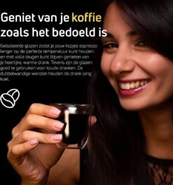 Dubbelwandige ESPRESSO Glazen Van Borosilicaat - Warme En Koude Dranken Kopjes - 70 ML - Set Van 6 -Huishoudelijk Serviesgoed 1122x1200 4