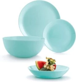 Luminarc Diwali Serviesset - 19-delig - 6 Persoons - Turquoise -Huishoudelijk Serviesgoed 1123x1200 3