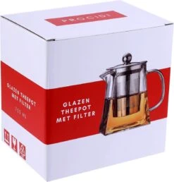 Procidi® Glazen Theepot Met Filter - Theekan Met Infuser - Dubbelwandig Borosilicaat Glas - Thee Thermoskan - Koffiekan 750 ML - Teapot -Huishoudelijk Serviesgoed 1149x1200 2
