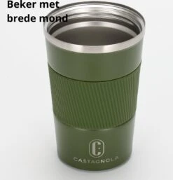 Castagnola Design RVS Koffiebeker To Go - Groen - 380ml - Thermosbeker - Theebeker -Huishoudelijk Serviesgoed 1154x1200 2
