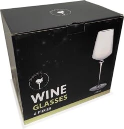 Glasrijk® Wijnglazen - 6 Stuks - Hoogte 25 Cm - 550 Ml - Wijnglas - Wijnglazen Witte Wijn - Wijnglazen Rode Wijn -Huishoudelijk Serviesgoed 1154x1200