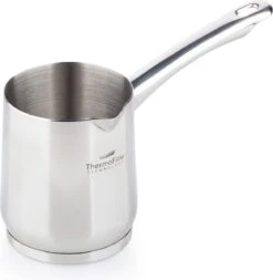 Rosmarino Pour & Cook - Koffiepot - Melkkannetje - Cezve - 300ml - 100% PFAS & PFOA Vrij - Roestvrij Staal 18/10 - ThermoFlow Technology - Cooltouch Handgreep - Geschikt Voor Alle Warmtebronnen & Vaatwasser -Huishoudelijk Serviesgoed 1171x1200 2