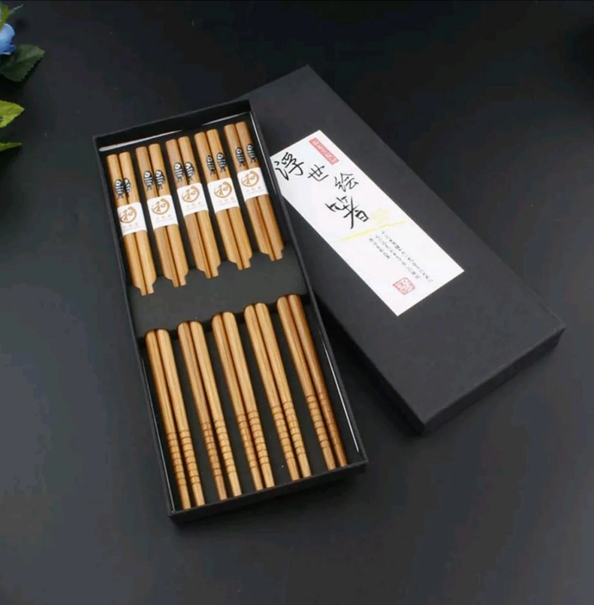 Chopsticks - Bamboe - 5 Paar - Sushi - Giftset 1 Chopsticks - Bamboe - 5 Paar - Sushi - Giftset