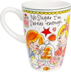 Blond Amsterdam Even Bijkletsen Beker XL 500 Ml - Mint Rand -Huishoudelijk Serviesgoed 1183x1200 4