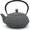 Bredemeijer Theepot Fujian 1.2L Met Filter Warm Grijs