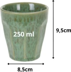 Orange85 Cappuccino Mokken - 4 Stuks - 250 Ml - Porselein - Hittebestendig - Keuken - Accessoires - Cappuccino Glazen - Cappuccino Kopjes - Latte Macchiato Glazen -Huishoudelijk Serviesgoed 1191x1200 5