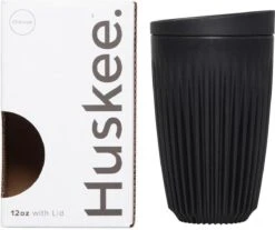 HuskeeCup & Deksel - Koffiebeker - Large - 12oz/36cl - Charcoal -Huishoudelijk Serviesgoed 1200x1007 2