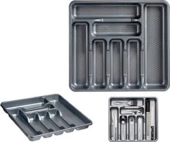 Kunststof Bestekbak/bestekhouder 7-vaks Grijs 42 X 39 Cm - Keukenlade/besteklade Inzetbakken 9 Kunststof Bestekbak/bestekhouder 7-vaks Grijs 42 X 39 Cm - Keukenlade/besteklade Inzetbakken -Huishoudelijk Serviesgoed 1200x1008 1