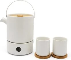 Bredemeijer - Theeset Umea Theepot 1.2L Met Theelichtwarmer - Mat Wit -Huishoudelijk Serviesgoed 1200x1012 4