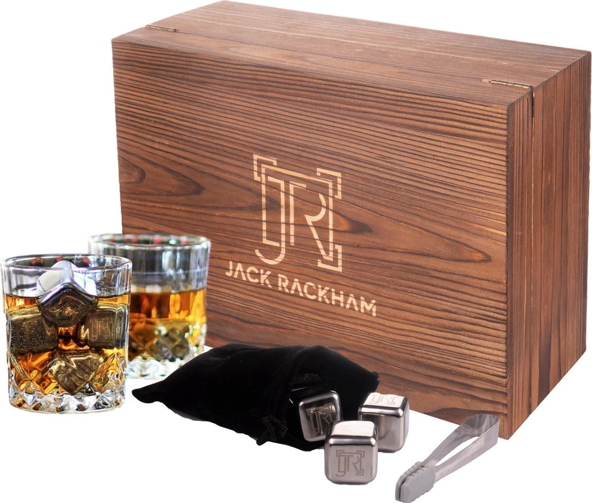 Whiskey Set 12 Delig Whisky Set - Met Glazen En Aluminium Stenen - Whisky Stones Set 1 Whiskey Set 12 Delig Whisky Set - Met Glazen En Aluminium Stenen - Whisky Stones Set