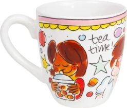 Blond Amsterdam Even Bijkletsen Mini Mok - Roze Rand -Huishoudelijk Serviesgoed 1200x1020 2