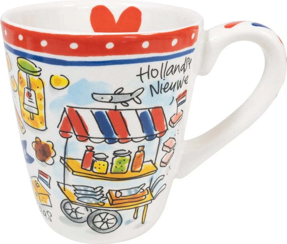 Mok XL - Grote Mok - 350 Ml - XL Mok - Grote Beker - Hollandse Cadeautjes - Holland Souvenir - Typisch Nederlands 1 Mok XL - Grote Mok - 350 Ml - XL Mok - Grote Beker - Hollandse Cadeautjes - Holland Souvenir - Typisch Nederlands