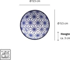 Tokyo Design Studio Nippon Blue Sushiserviesset - Porselein - 6 Delig - 2 Persoons -Huishoudelijk Serviesgoed 1200x1021 2