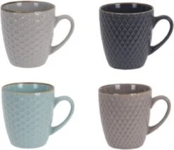Excellent Houseware Set Van 8x Stuks Luxe Gekleurde Stoneware Bekers/koffiekopjes 200 Ml - Kopjes/koffiebekers 5 Excellent Houseware Set Van 8x Stuks Luxe Gekleurde Stoneware Bekers/koffiekopjes 200 Ml - Kopjes/koffiebekers -Huishoudelijk Serviesgoed 1200x1030 5