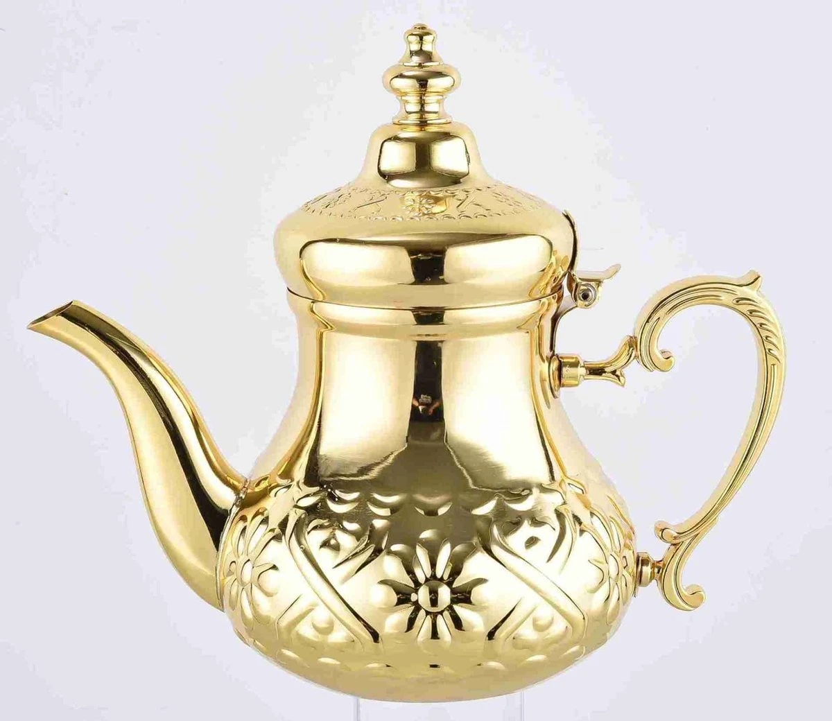 MONOO Theepot Casablanca RVS - 1.6 Liter - Turkse & Marokkaanse Theepotten 1 MONOO Theepot Casablanca RVS - 1.6 Liter - Turkse & Marokkaanse Theepotten