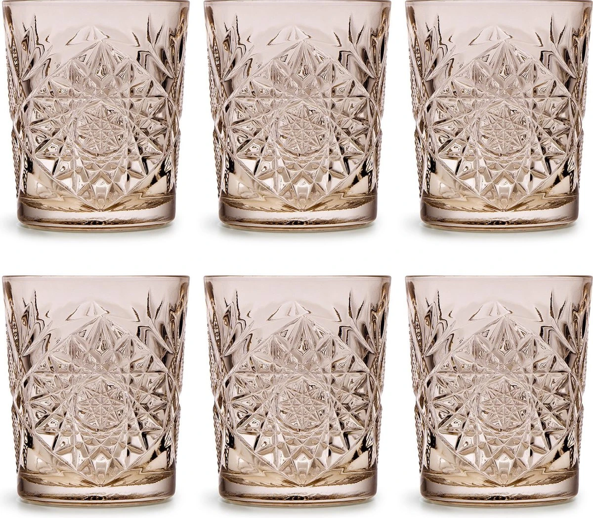 Libbey Drinkglas Hobstar Tender Taupe – 355 Ml/ 35,5 Cl - 6 Stuks - Vintage Design - Vaatwasserbestendig - Hoge Kwaliteit 1 Libbey Drinkglas Hobstar Tender Taupe – 355 Ml/ 35,5 Cl - 6 Stuks - Vintage Design - Vaatwasserbestendig - Hoge Kwaliteit