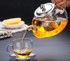 Glazen Theepot Met Filter (RVS) - 1.2 Liter - Thee Infuser – Borosilicaat – Anti-druppel Tuit -Huishoudelijk Serviesgoed 1200x1050 7