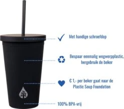 Beker Met Rietje En Deksel Starbucks Milkshake Beker Voor Take Away – Herbruikbare Plastic Drinkbeker Geel 500ml - VANN -Huishoudelijk Serviesgoed 1200x1054 1
