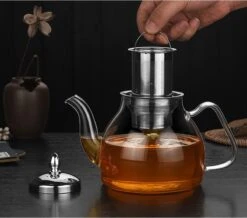 SensaHome - Infuser Theekan/Theepot - Transparant - Glas -Huishoudelijk Serviesgoed 1200x1059 1