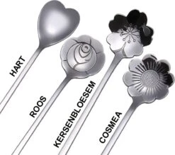 Fako Bijoux® - 8 Lange Lepels Bloem Motief - Latte Macchiato - Longdrink - Cocktail - Dessert - IJs - Koffie - Goud - 8 Stuks - Bewaarzakje -Huishoudelijk Serviesgoed 1200x1063 1