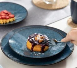 Serviesset – 16 Delig – 4 Persoons – Porselein - Luxe - Blauw -Huishoudelijk Serviesgoed 1200x1067 3