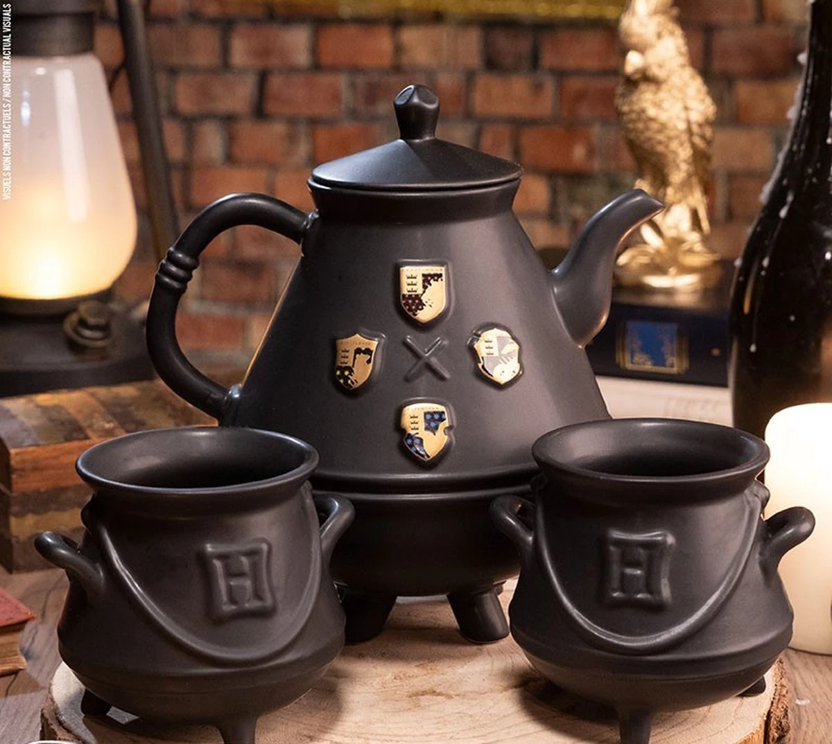 Harry Potter "Hogwarts" Theepot Set Met 2 Ketels 1 Harry Potter "Hogwarts" Theepot Set Met 2 Ketels