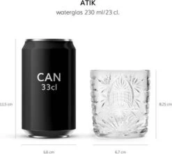 Libbey Drinkglas Atik - 230 Ml / 23 Cl - 6 Stuks - Vaatwasserbestendig - Vintage Design - Hoge Kwaliteit -Huishoudelijk Serviesgoed 1200x1080 4