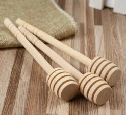 Honing Lepel - Dipper - Hout - Honeydripper - Keukengerei - Ontbijt - Hout - 2 Stuks - 15.5 Cm -Huishoudelijk Serviesgoed 1200x1086