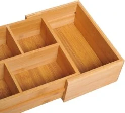 Verstelbare Lade Organizer - Voor Bestek/Keuken/Bureau/Make-Up/Accessoires – Uitschuifbare Lade Inzet Verdeler - Opbergbak Doos - Verstelbaar In 5 Of 7 Compartimenten - Duurzaam Bamboe Hout -Huishoudelijk Serviesgoed 1200x1087 4