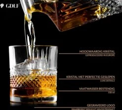 Kristal Superior Whiskey Glazen Set In Luxe Geschenkdoos By GDLF® - Whiskey Set - Hoogwaardig 100% Lood-Vrij Kristal - Made In Europa - Luxe Waterglazen - Gin Tonic Glazen - Cocktailglazen - Likeurglazen - Whisky Glazen - Cadeau Voor Man & Vrouw -Huishoudelijk Serviesgoed 1200x1089 2