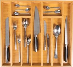 Grote Bestekbak Bamboe 51x47cm | Besteklade Van Coninx | Bestekhouder | Opbergbak | Duurzaam | Voor Laden Van 47cm Diep -Huishoudelijk Serviesgoed 1200x1096 1