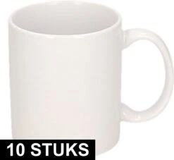 10x Onbedrukte Witte Mokken 300 Ml - Blanco Koffiemokken -Huishoudelijk Serviesgoed 1200x1101 1