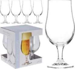 Merkloos Bierglas - 37cl - Set 4 Stuks 11 Merkloos Bierglas - 37cl - Set 4 Stuks -Huishoudelijk Serviesgoed 1200x1104 1
