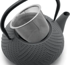 Bredemeijer Theepot Fujian 1.2L Met Filter Warm Grijs -Huishoudelijk Serviesgoed 1200x1112 1