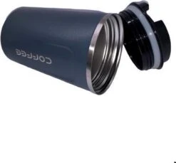 Koffiebeker To Go | Lekvrije Thermosbeker | Thermosfles | RVS Reisbeker | Dubbelwandige Travel Mug | 380 Ml | Blauw -Huishoudelijk Serviesgoed 1200x1112