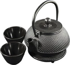 SakuraTea - Theepot Set - 4-delig - Gietijzer - Zwart - 0.8L - 2 Kopjes (100ml) -Huishoudelijk Serviesgoed 1200x1113 7