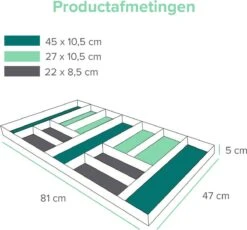Grote Bestekbak Bamboe 81x47CM - Coninx Besteklade - Opbergbak - Duurzaam - Bamboe - Voor Laden Vanaf 47cm Diep -Huishoudelijk Serviesgoed 1200x1118 2