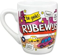 Paper Dreams Mok Cartoon-stijl Rijbewijs Keramiek 325ml Rood/wit -Huishoudelijk Serviesgoed 1200x1134 4