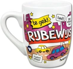 Paper Dreams Mok Cartoon-stijl Rijbewijs Keramiek 325ml Rood/wit -Huishoudelijk Serviesgoed 1200x1135 4