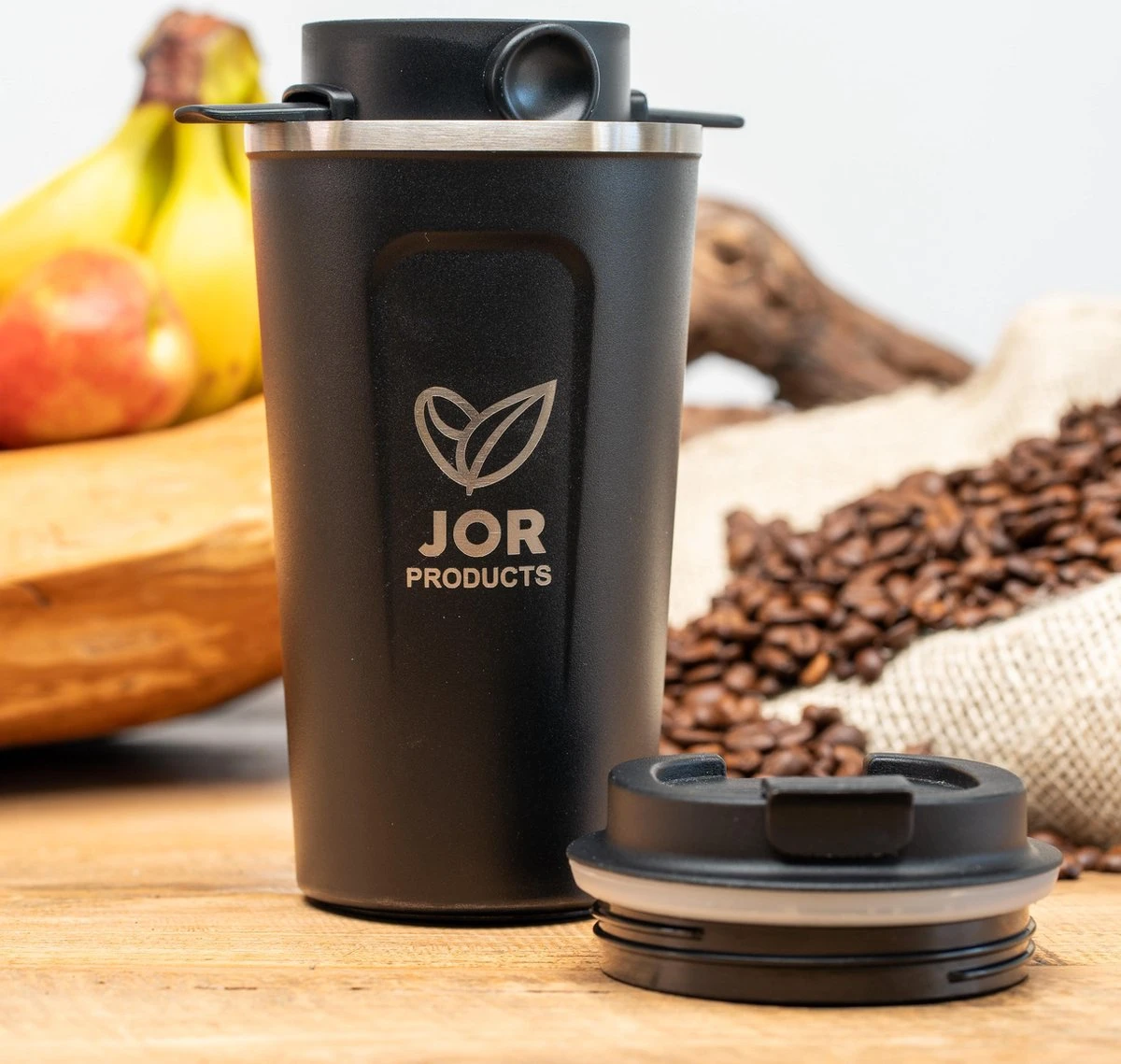 JOR Products® Thermobeker - Koffiezetapparaat - Koffiebonen - Thee - Koffiemachine - Thermoskan - Espressomachine - Reizen - Camping - Koffiefilterhouder 6 JOR Products® Thermobeker - Koffiezetapparaat - Koffiebonen - Thee - Koffiemachine - Thermoskan - Espressomachine - Reizen - Camping - Koffiefilterhouder - Afbeelding 6